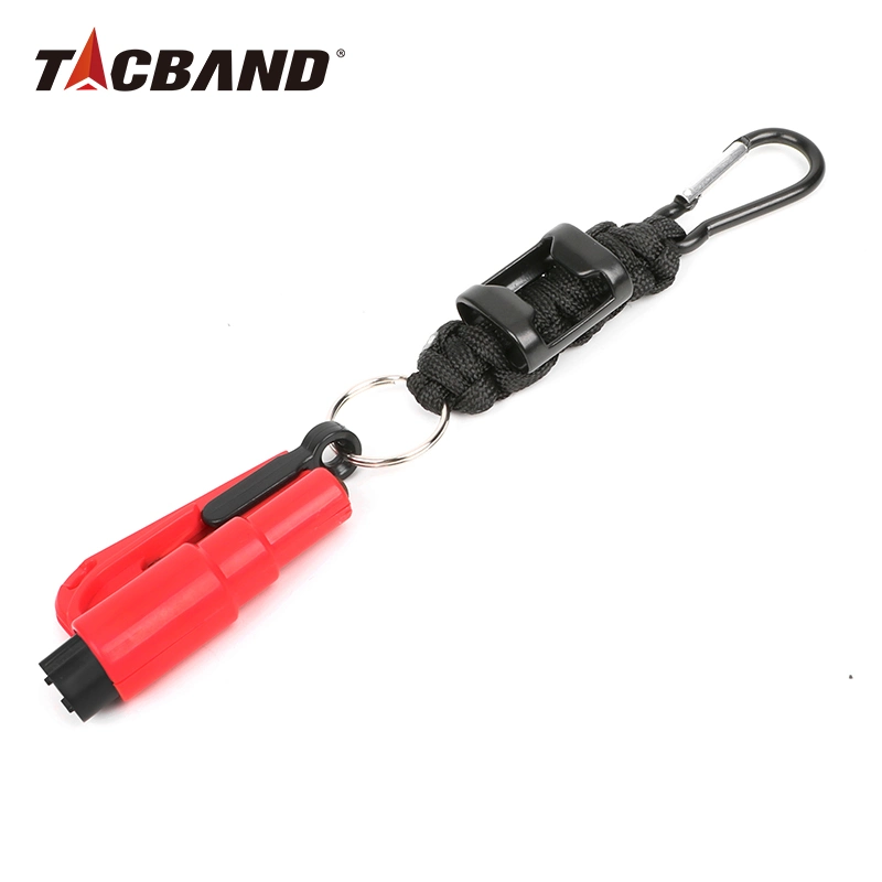 Tacband Multi Key Chain Window Breaker Seat Belt Cutter Carabiner Can Opener Survival Tool