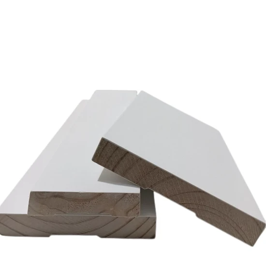 White Primed Finger Joint Wood Trim Board Pine Decorative Moulding